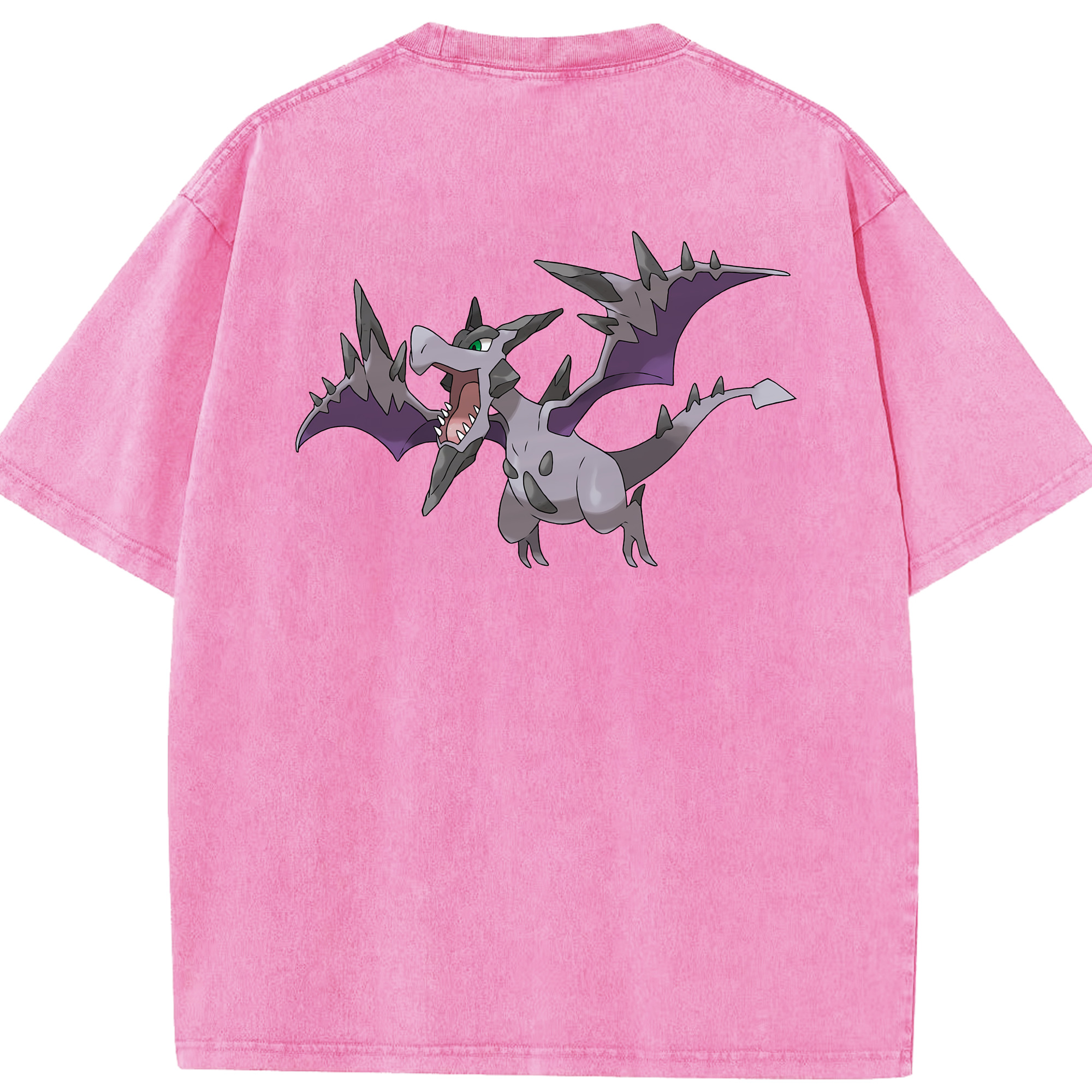 （画像用） ポケットモンスター Pokémon 綿100% ヴィンテージ風 半袖Tシャツ（背面プリント）